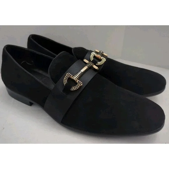 Aldo | Shoes | Aldo Mens Black Popluxe Suede Loafer Dress 